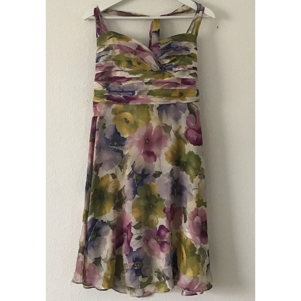DONNA RICCO Dress Size  SILK Multicolor Floral